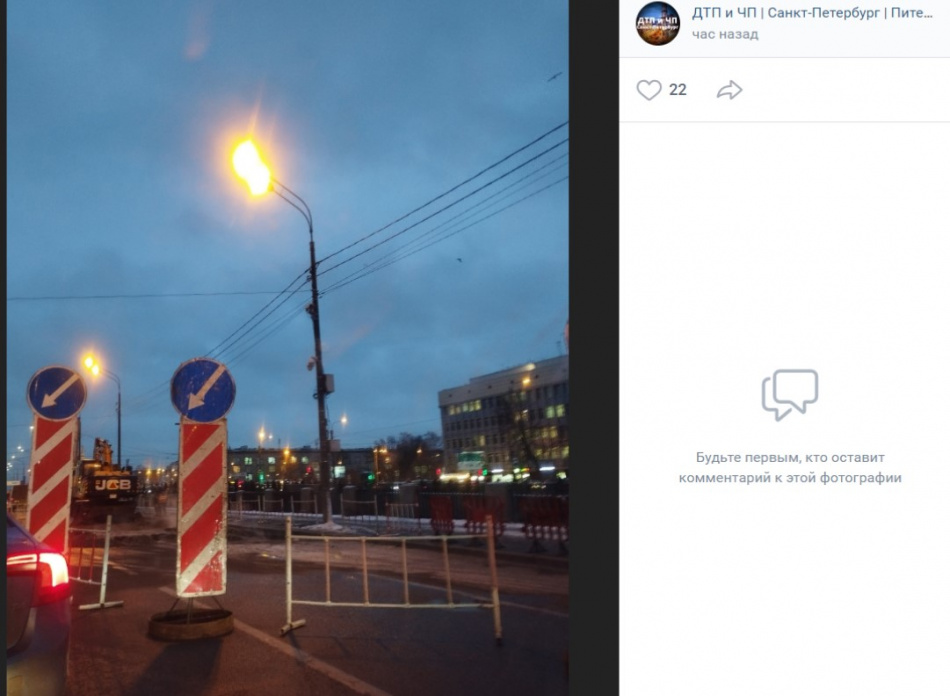 На набережной Обводного канала произошла коммунальная авария, в некоторых домах может похолодать